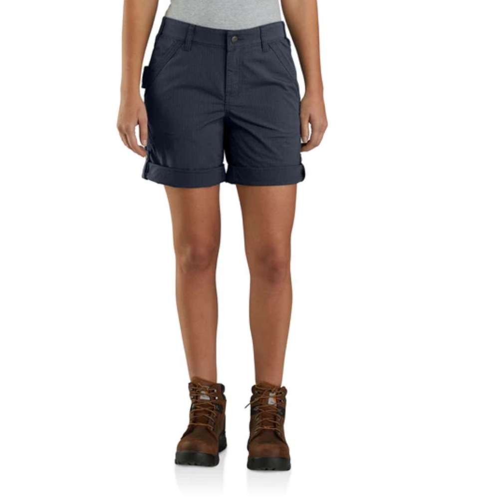 CARHARTT Women’s Force Original Fit Navy Blue Work Shorts